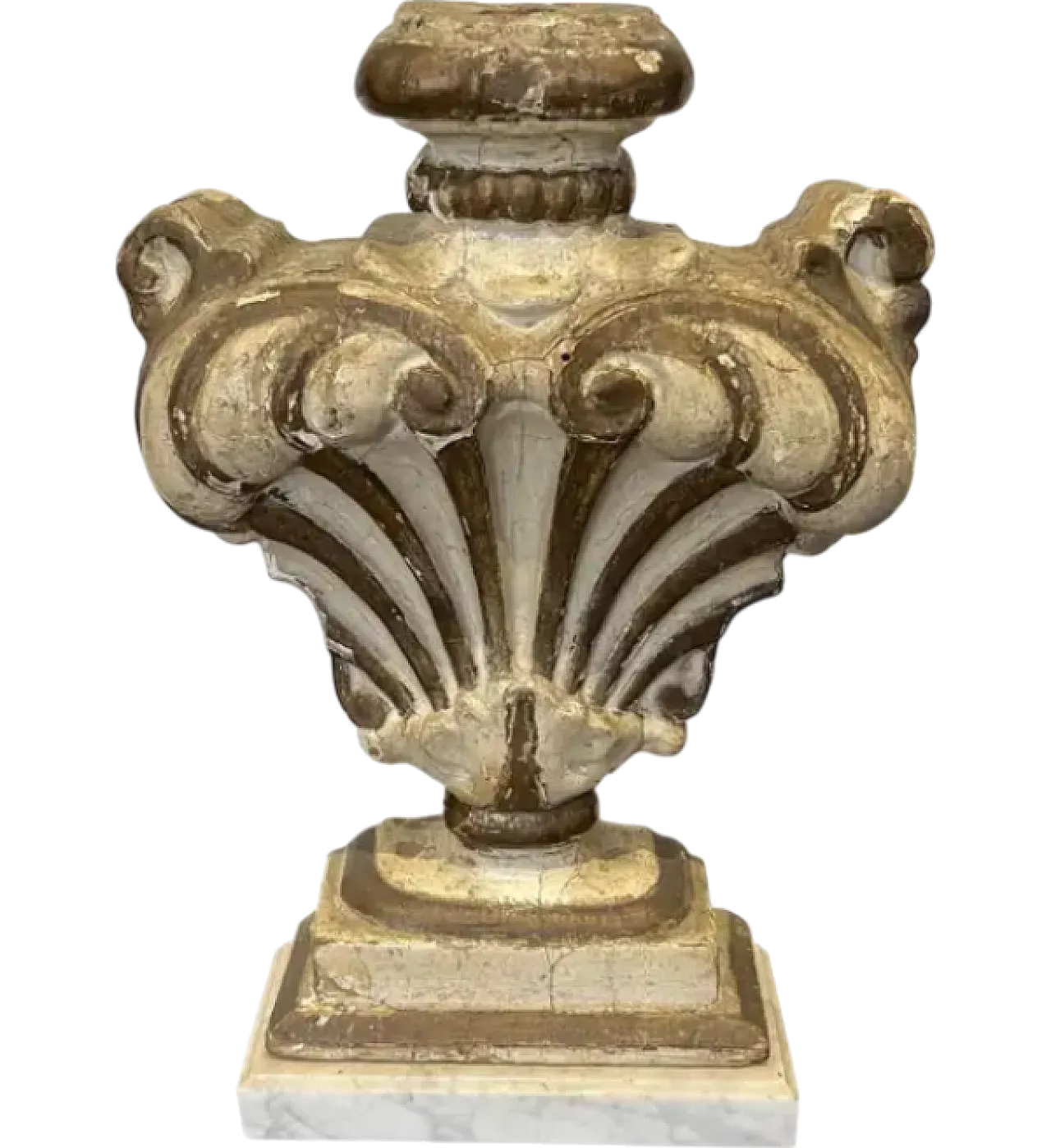 Elemento decorativo in legno e marmo, '700 5