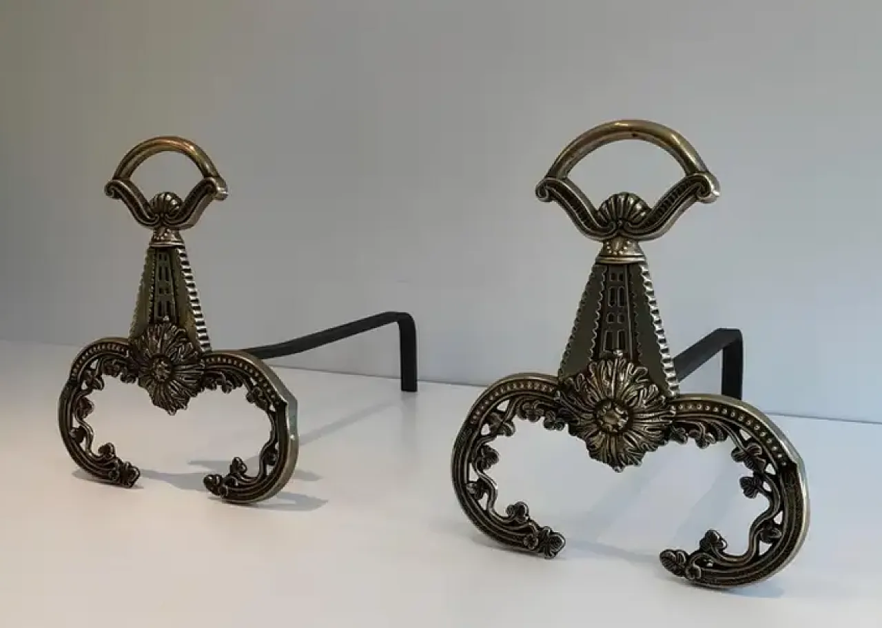 Coppia di Androni in bronzo in stile Neoclassico, primo '900 7