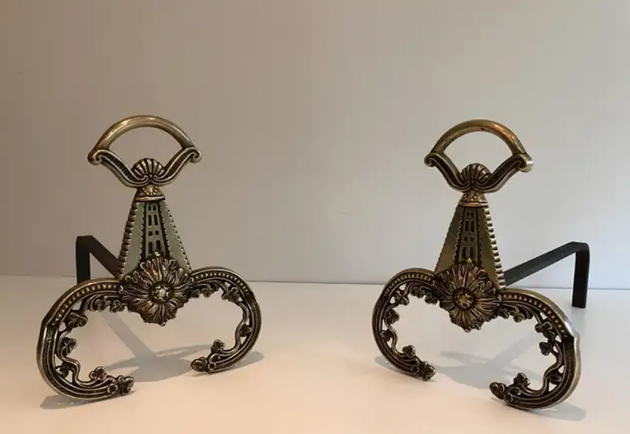 Coppia di Androni in bronzo in stile Neoclassico, primo '900 8