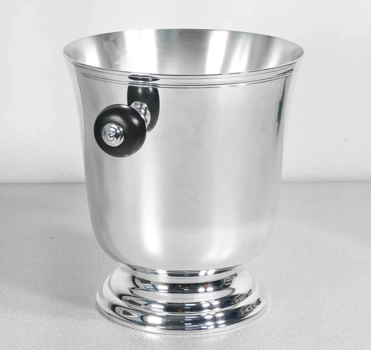 Glacette in metallo laminato argento di Christofle, anni '90 1