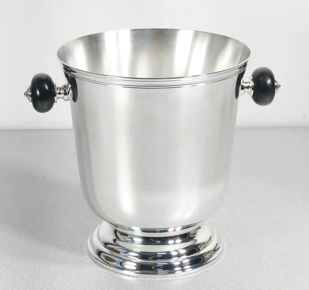 Glacette in metallo laminato argento di Christofle, anni '90 2