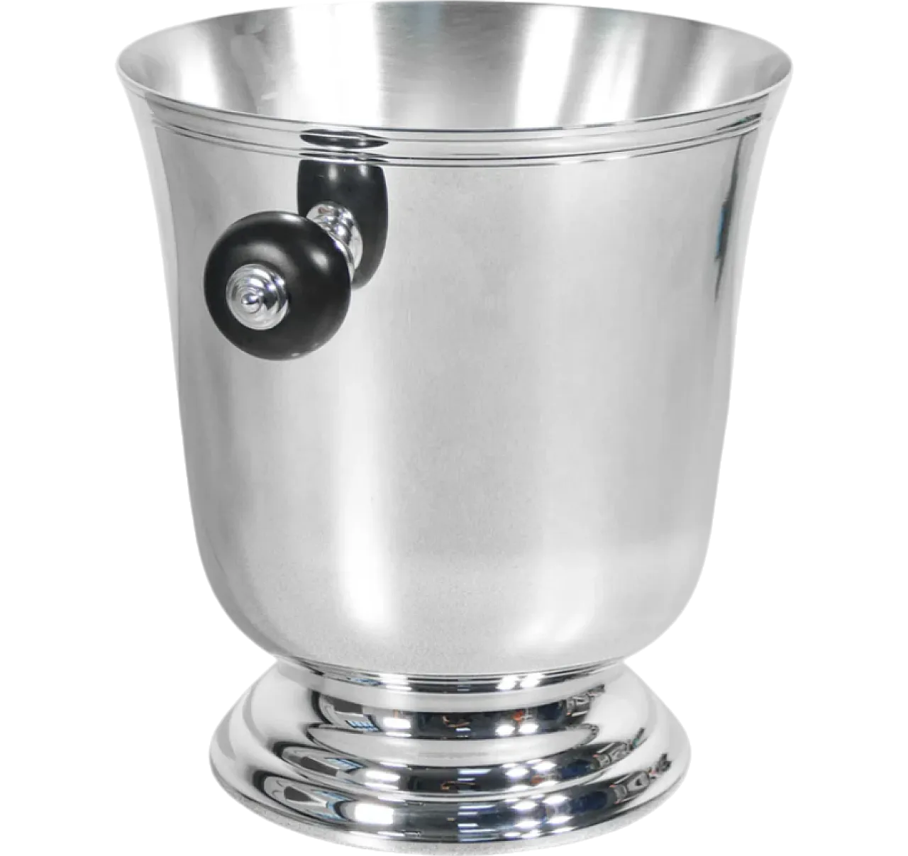 Glacette in metallo laminato argento di Christofle, anni '90 8