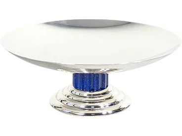 Alzata in metallo argentato di Puiforcat Emile, anni '90