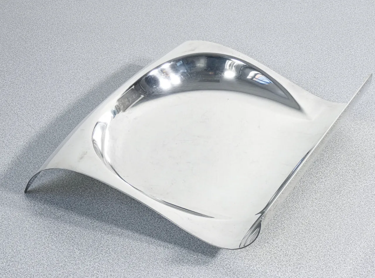 Centrotavola Duino in metallo argentato, anni '90 4