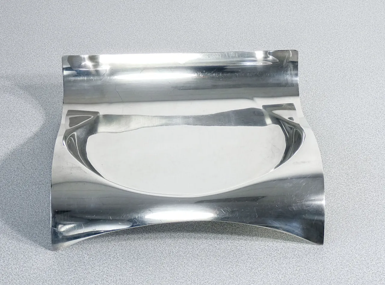 Centrotavola Duino in metallo argentato, anni '90 7