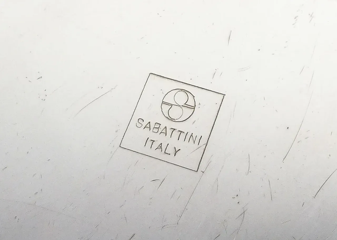 Centrotavola Duino in metallo argentato, anni '90 8