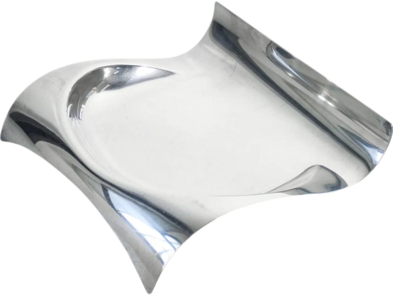 Centrotavola Duino in metallo argentato, anni '90 11