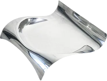 Centrotavola Duino in metallo argentato, anni '90