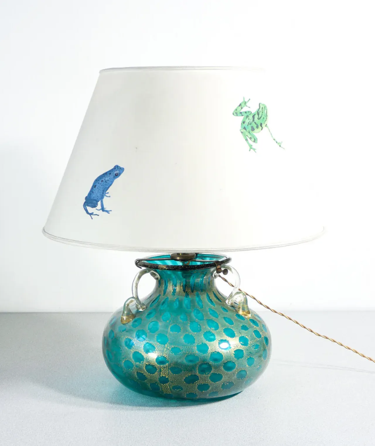 Coppia di abat jour in vetro di Murano di La Murrina, anni '80 2