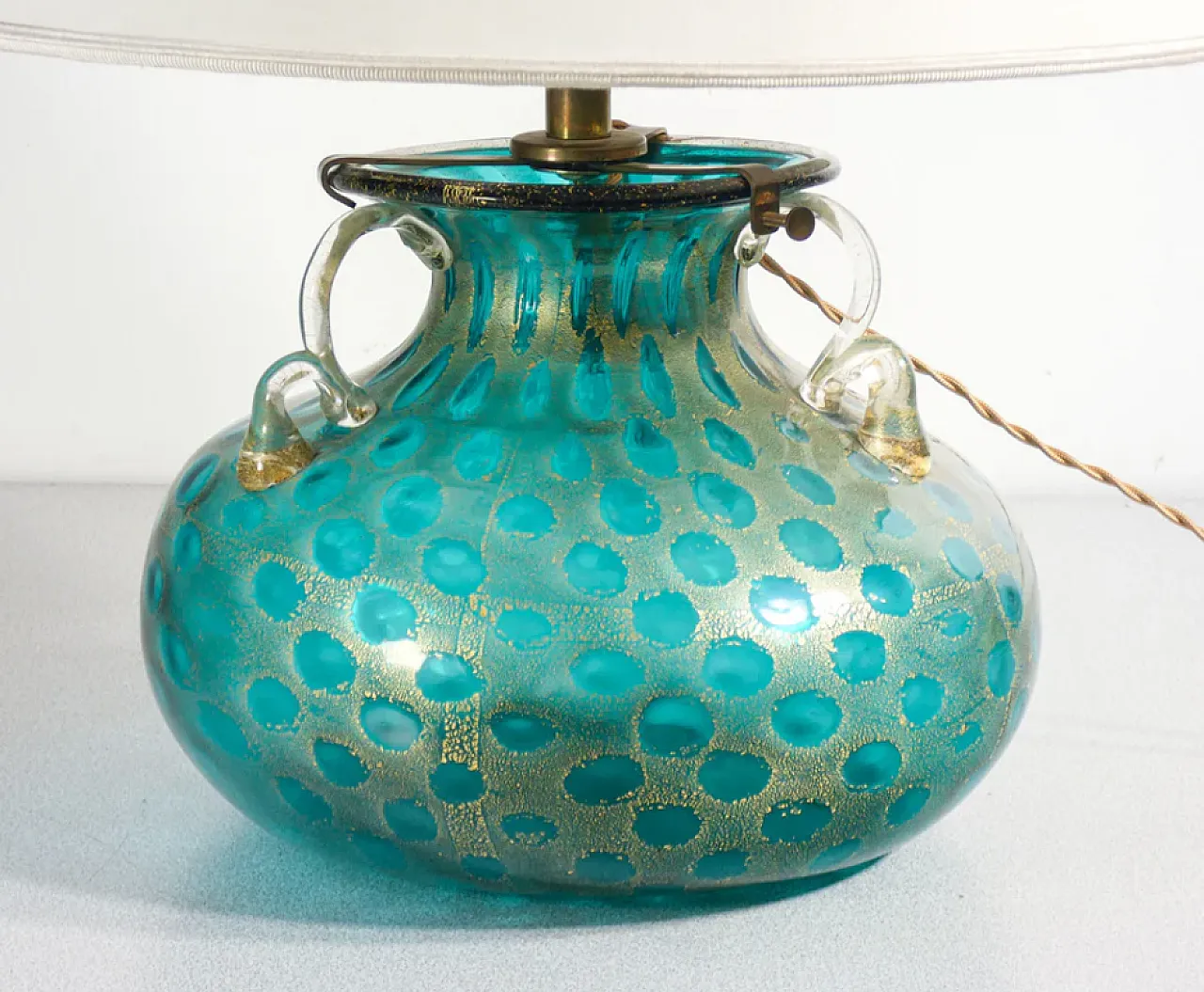 Coppia di abat jour in vetro di Murano di La Murrina, anni '80 3