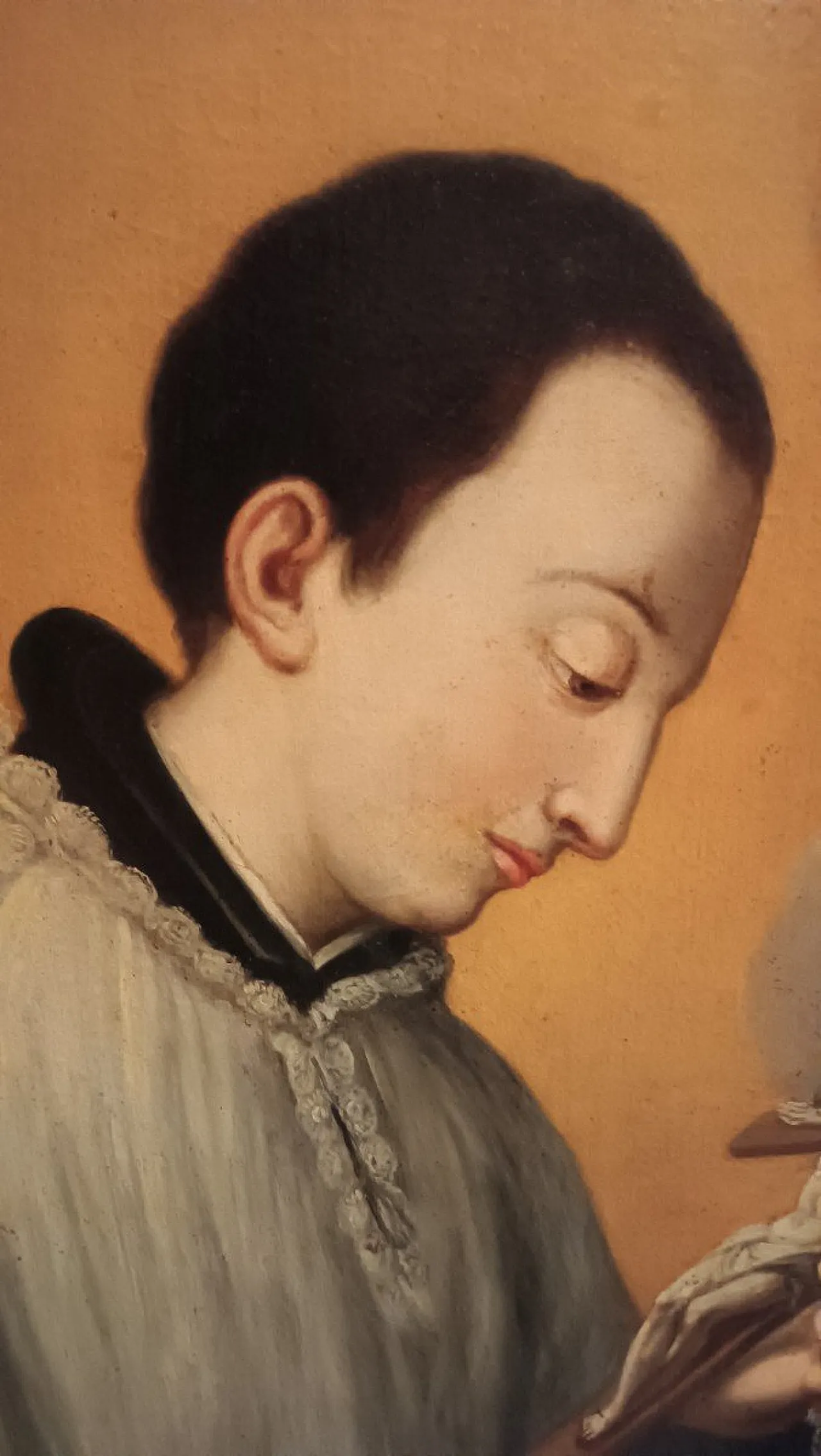 San Luigi Gonzaga con crocifisso, olio su tela, '700 2