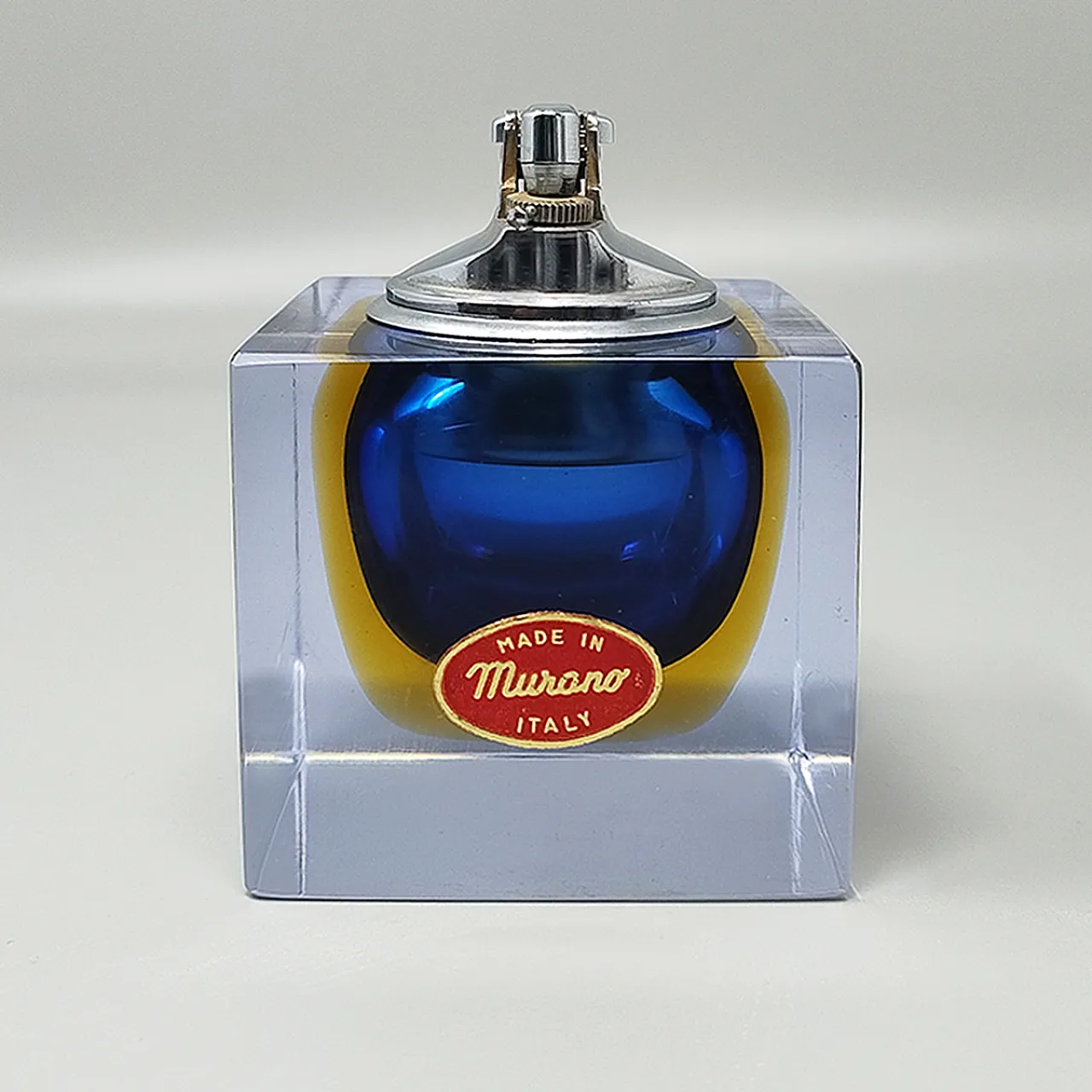 Table Llghter in Murano sommerso glass by Flavio Poli, 60s 6