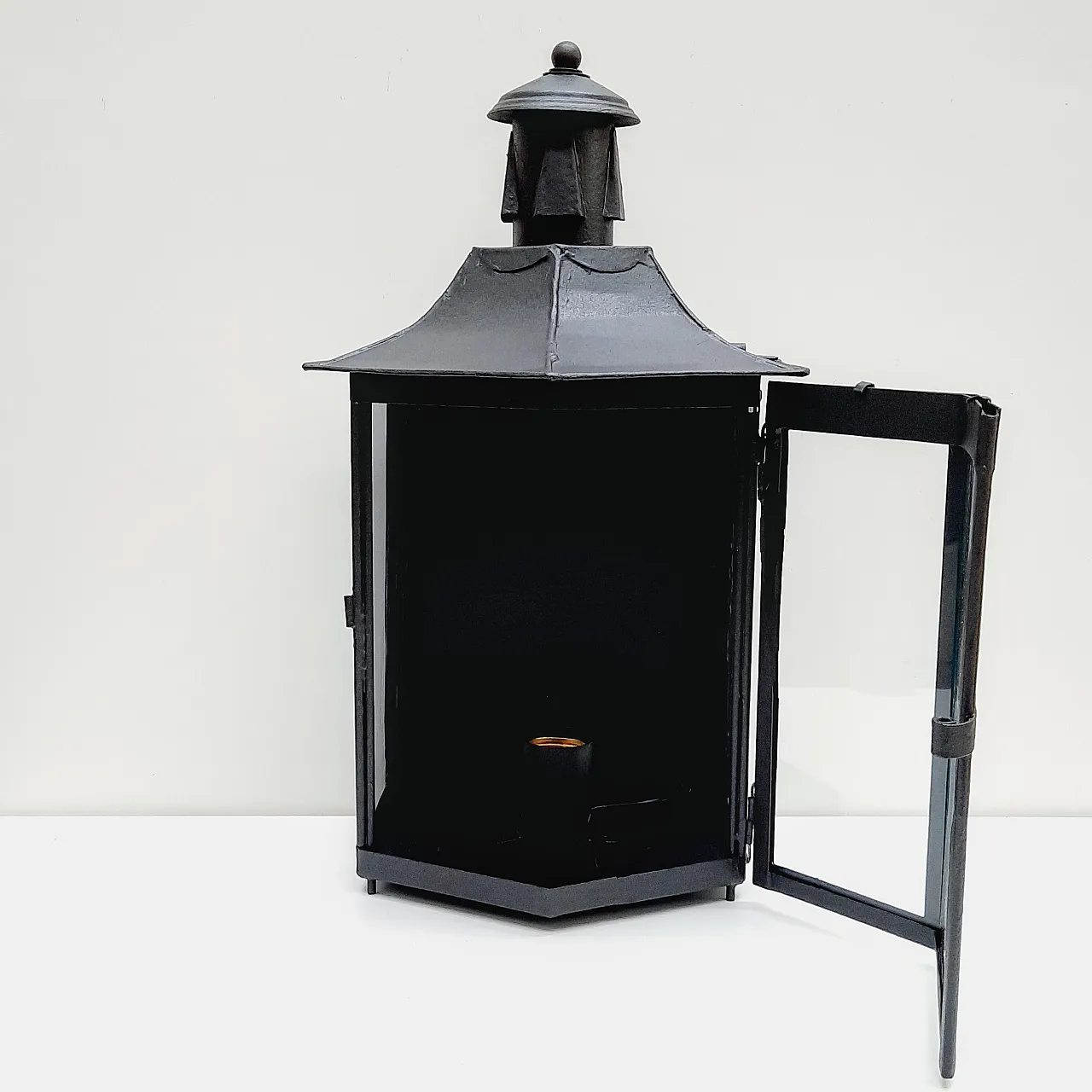Pentagonal wall lamp, 19th century 5