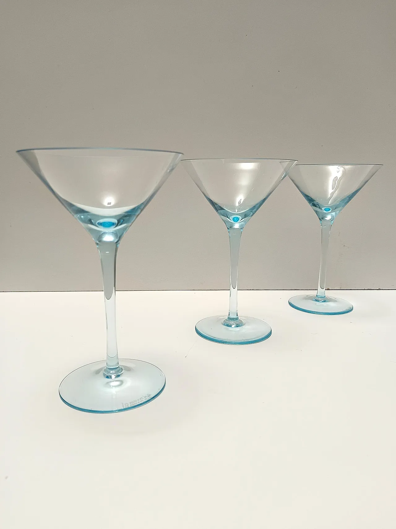 6 bicchieri da cocktail con caraffa di La Murrina, anni '80 5