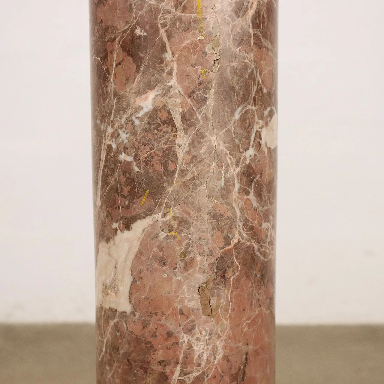 Colonna portabusto in marmo Macchia Vecchia e marmo Verde Alpi 7