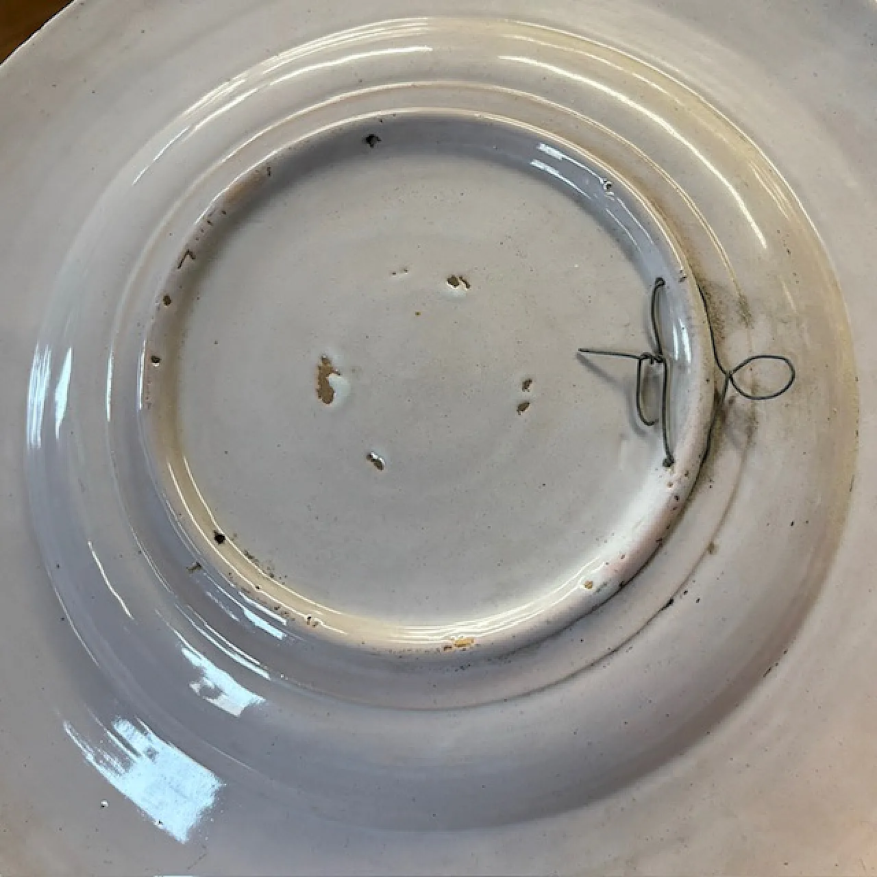 Antique plate made by Fornace Paolo Rubboli Gualdo Tadino, end 19th c. 8