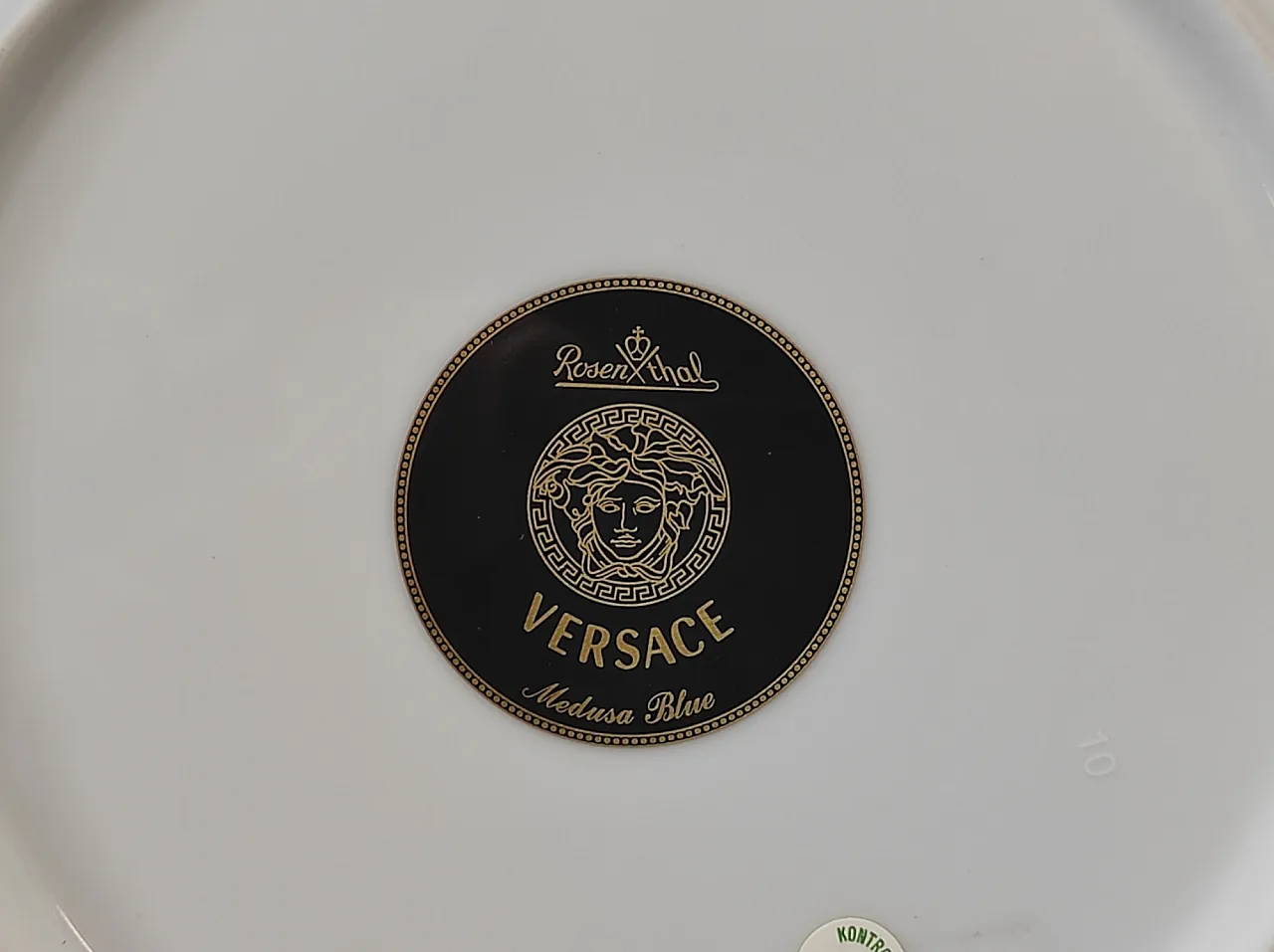 Piatto decorativo in porcellana Rosenthal x Versace anni 2000 4