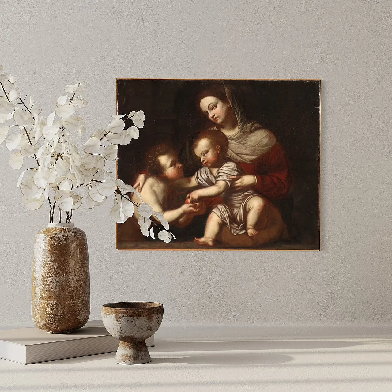 From il Moretto, Madonna and Child with Saint John, 17th century 14