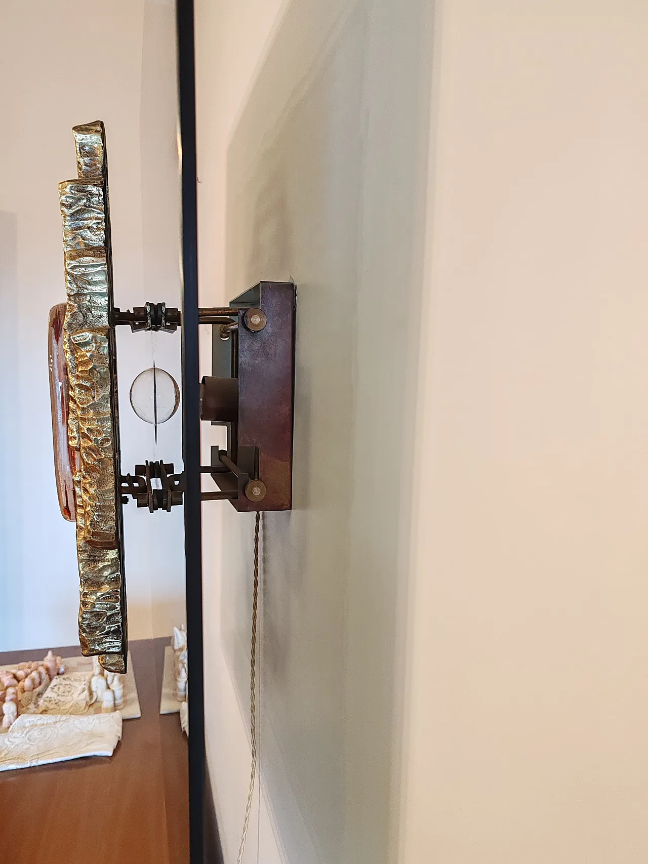 Brass and Murano glass wall light by Angelo Brotto x Esperia, 1990s 7