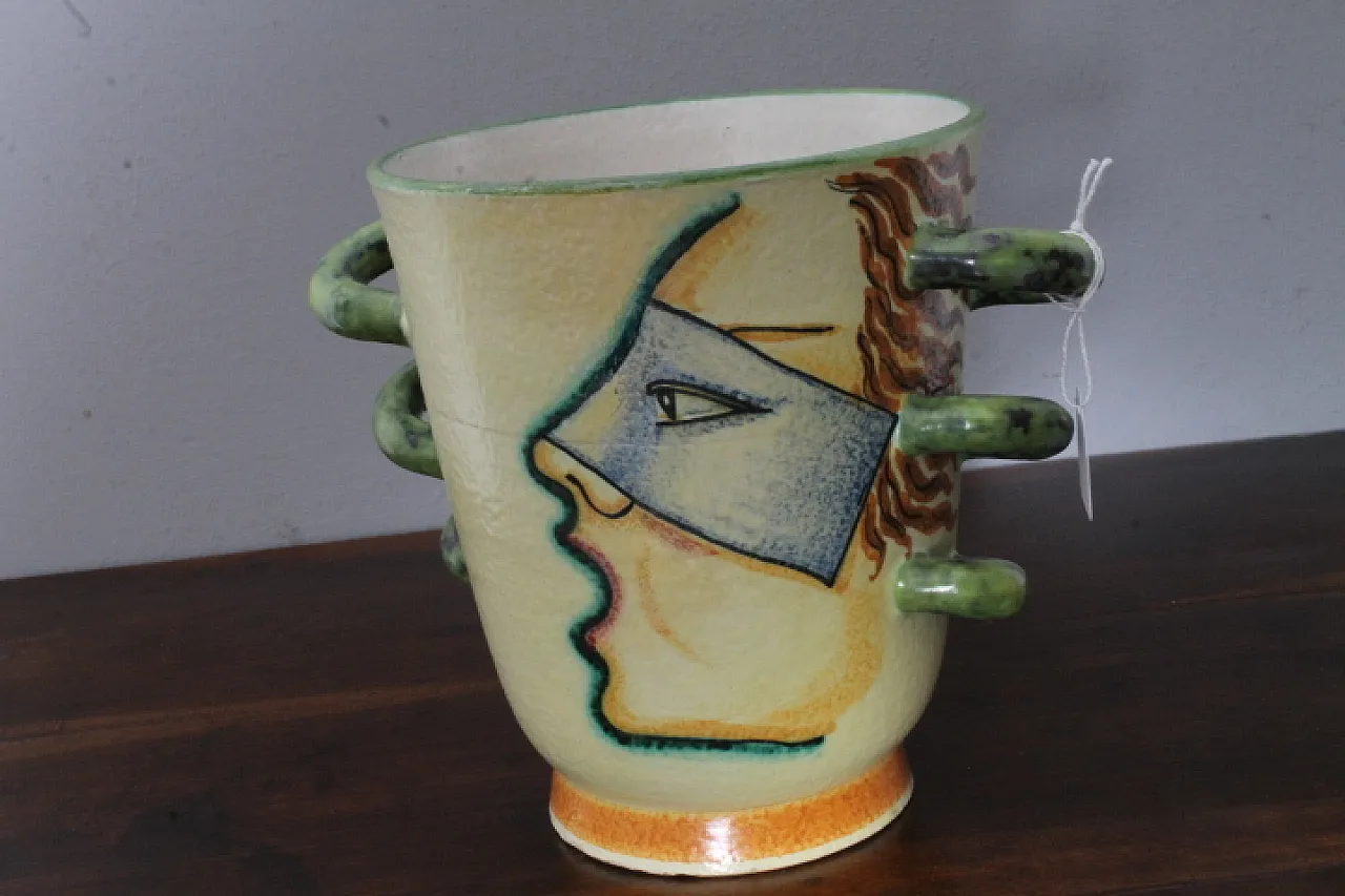 Ivos Pacetti , Marca Dima Albisola Vaso Futurista anni 30 2