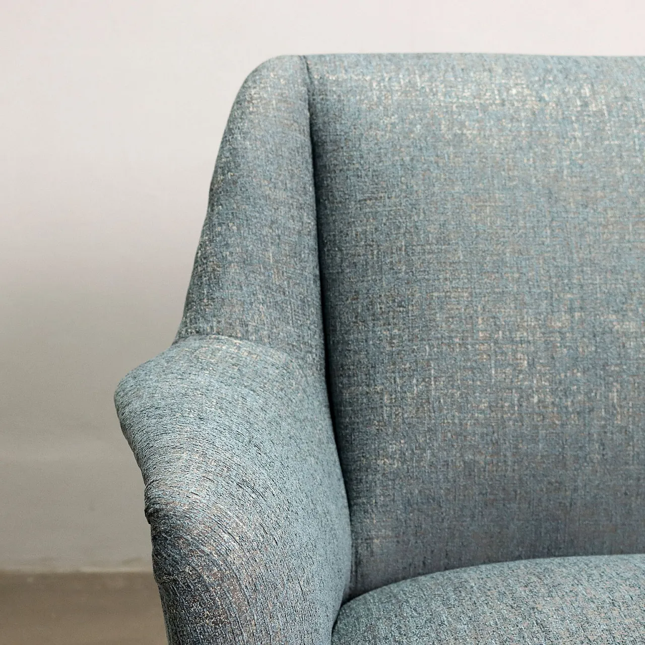 Divano in faggio e tessuto nello stile di Carlo De Carli, anni '50 4