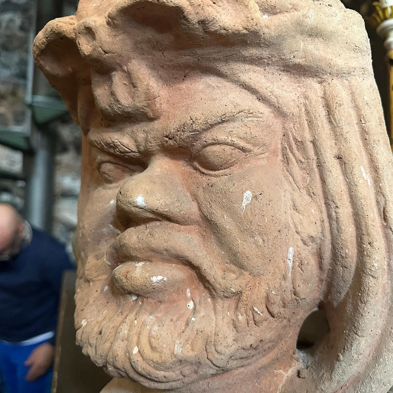 Vaso Moro siciliano in terracotta lavorato a mano, anni '30 9