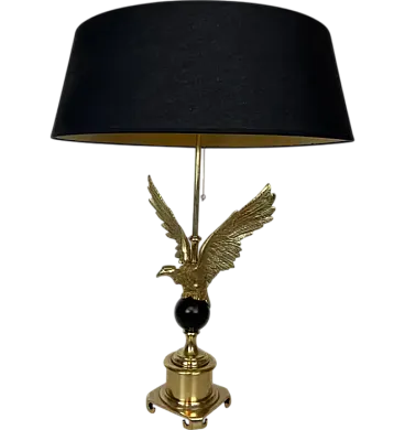 Lampada da tavolo Royal Eagle in bronzo stile Maison Charles, anni '70