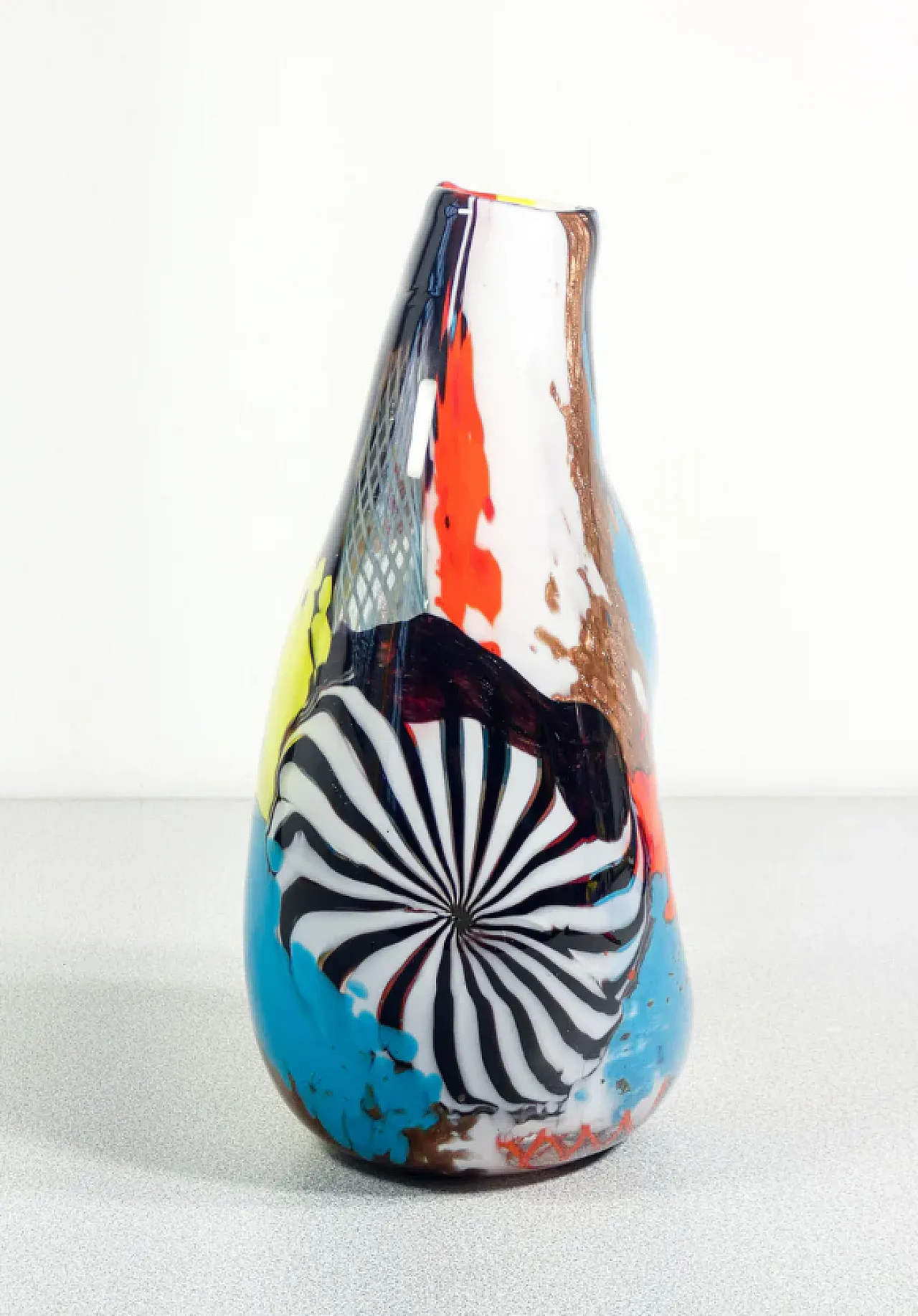 Coppa in vetro soffiato di Dino Martens per Aureliano Toso, anni '50 3