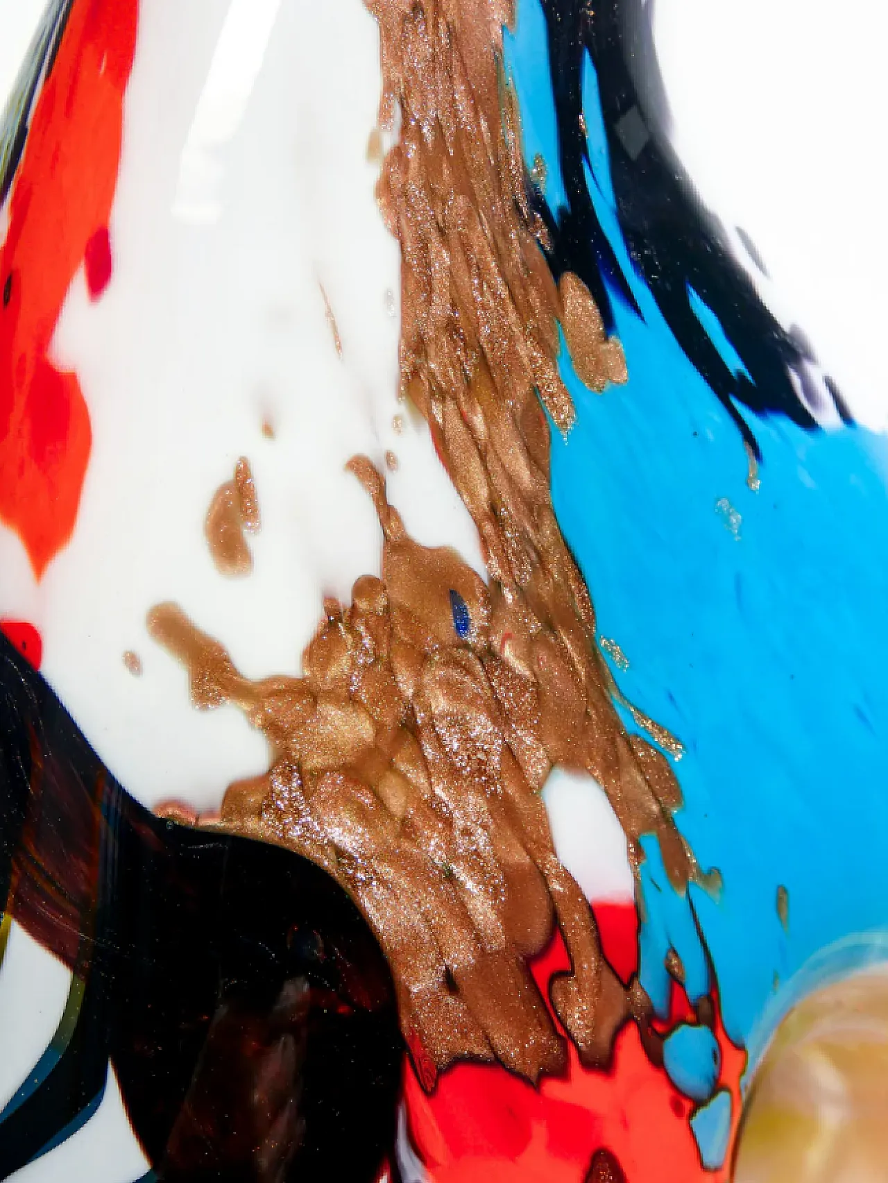 Coppa in vetro soffiato di Dino Martens per Aureliano Toso, anni '50 7