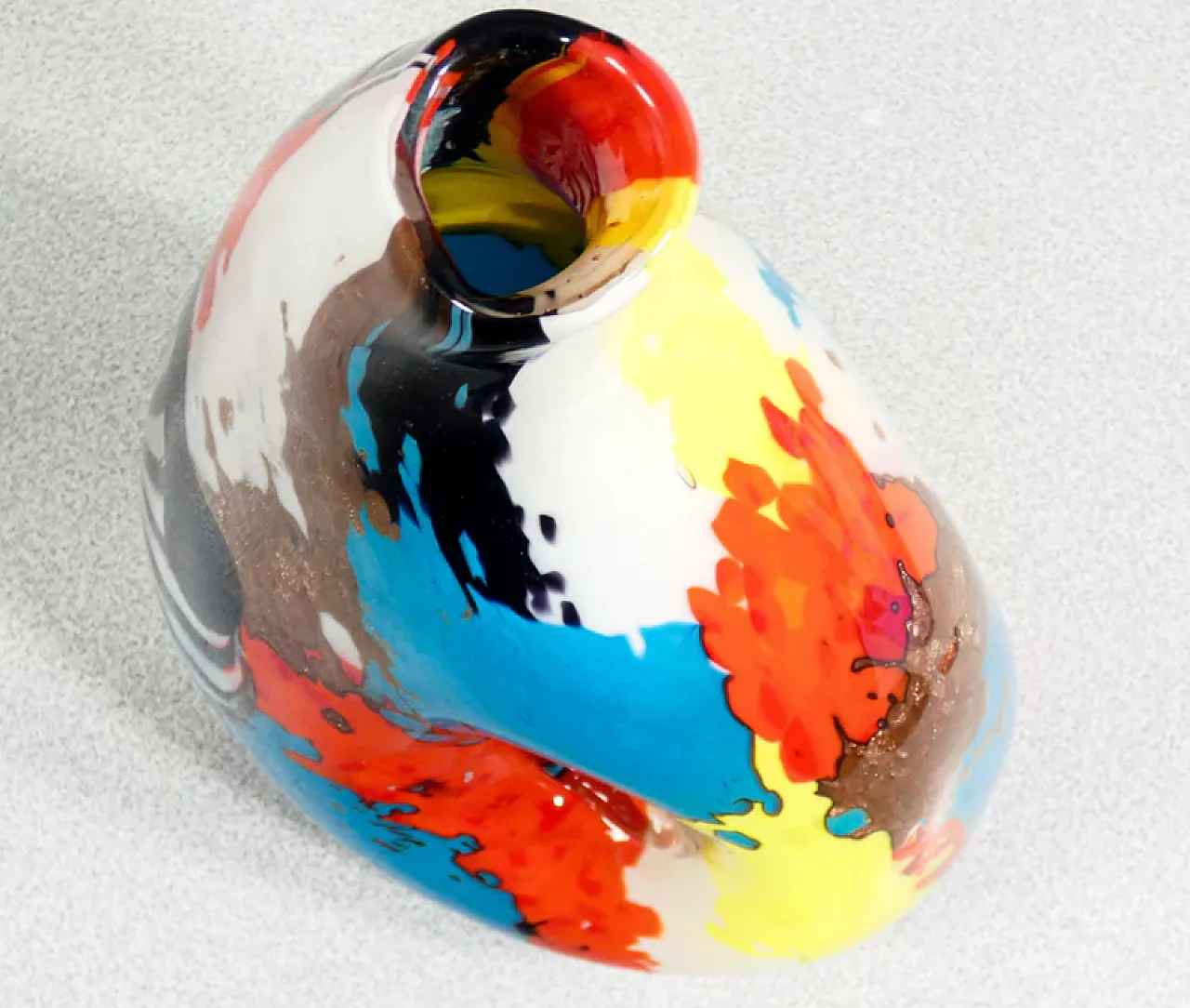 Coppa in vetro soffiato di Dino Martens per Aureliano Toso, anni '50 8