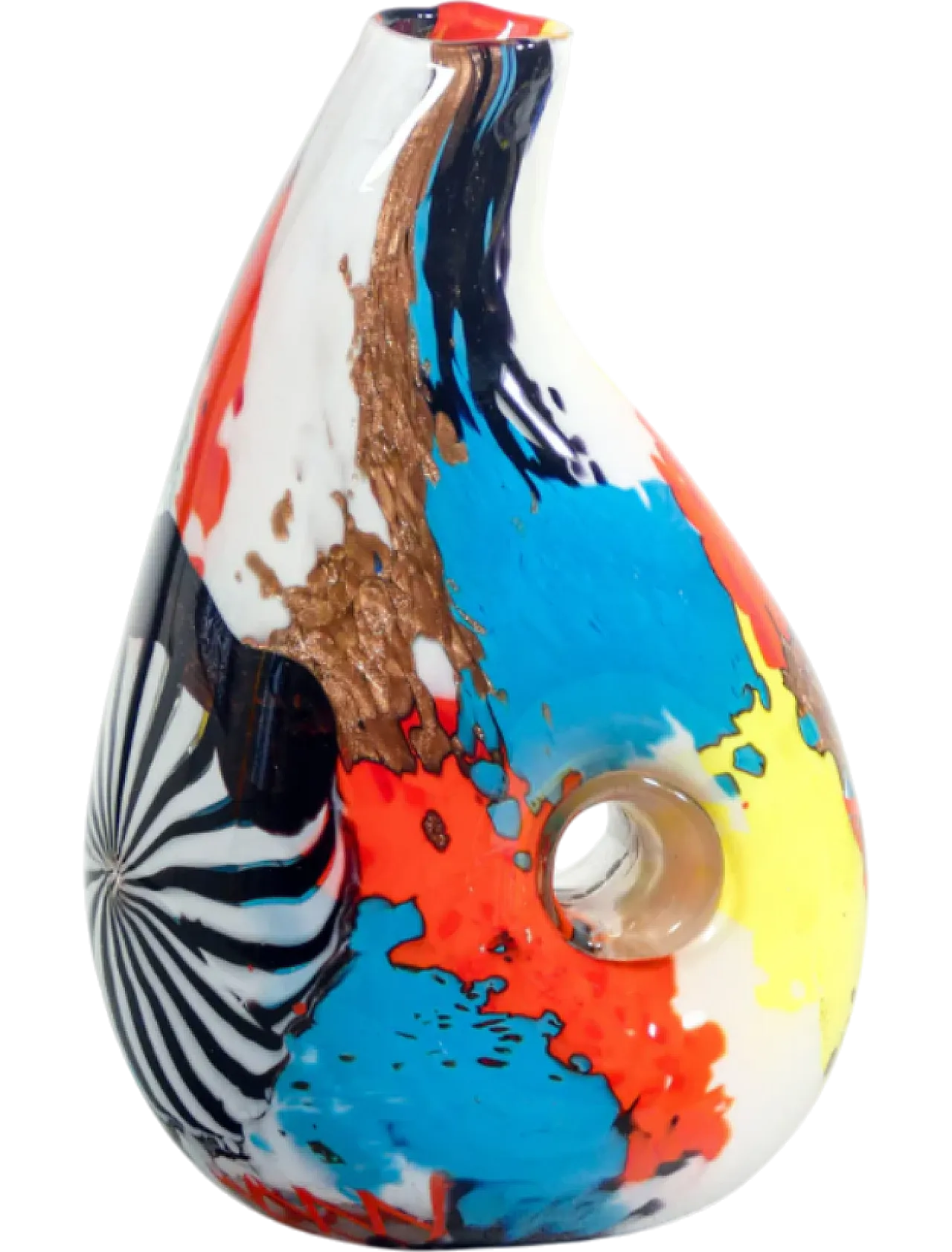 Coppa in vetro soffiato di Dino Martens per Aureliano Toso, anni '50 10