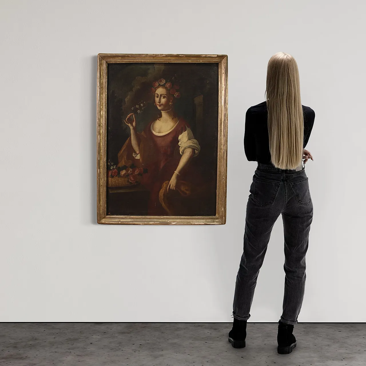 4 Allegory of the seasons, oil painting into frames, 18th century 2