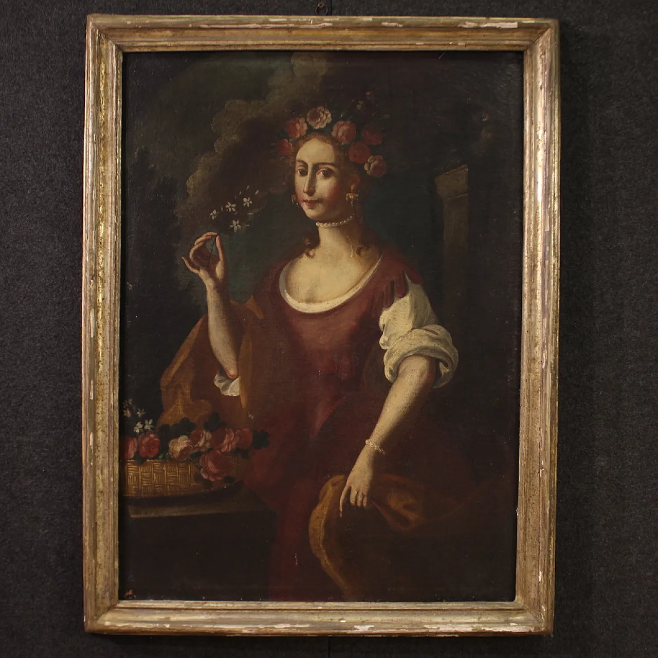 4 Allegory of the seasons, oil painting into frames, 18th century 6