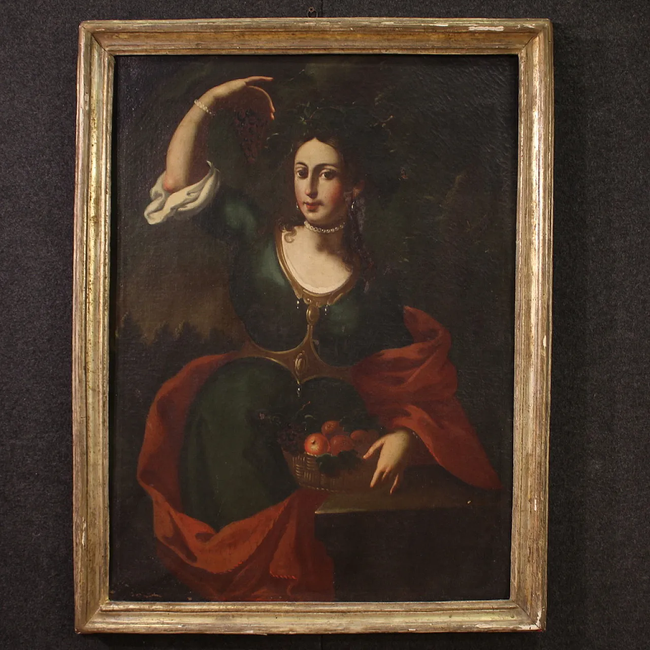 4 Allegory of the seasons, oil painting into frames, 18th century 10