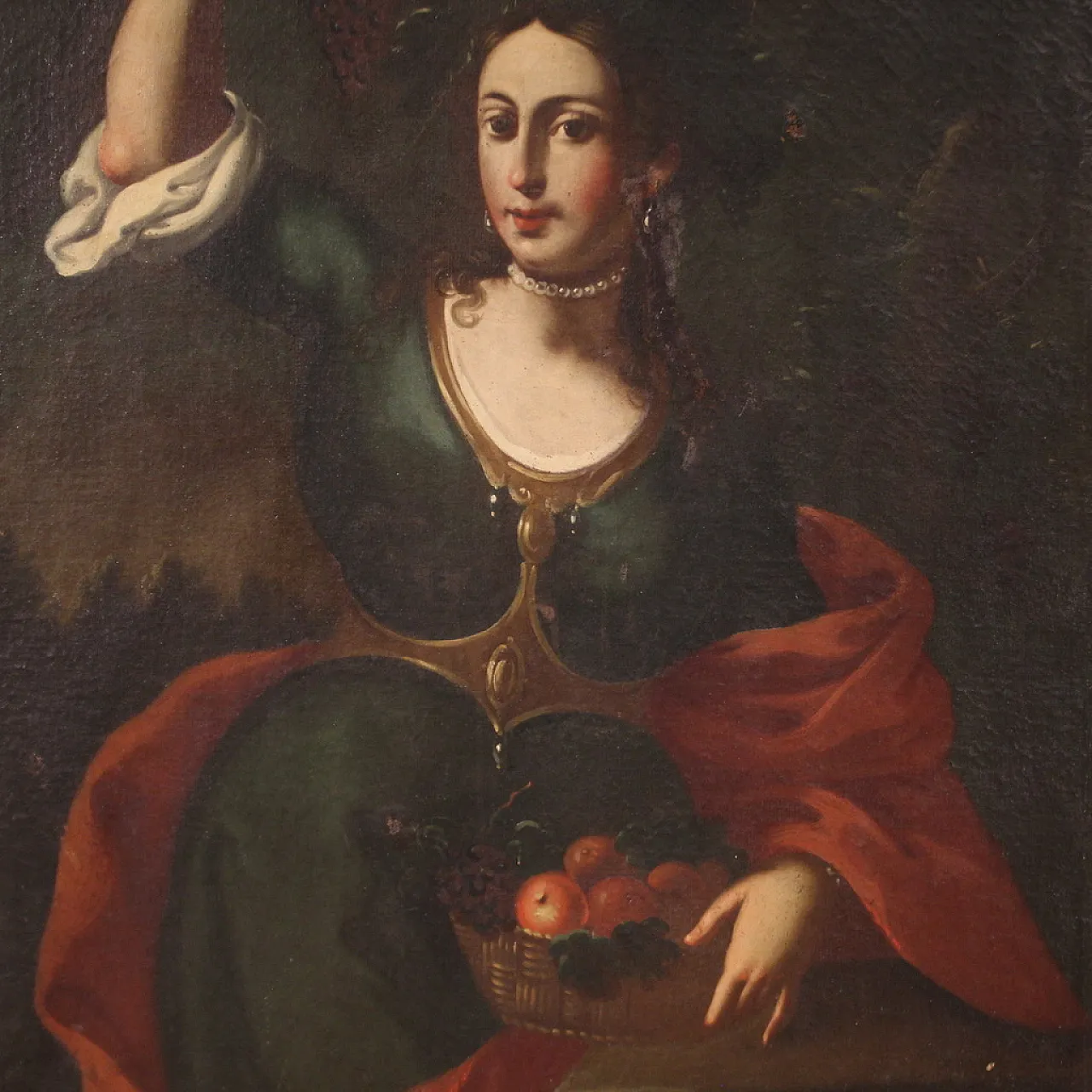 4 Allegory of the seasons, oil painting into frames, 18th century 11