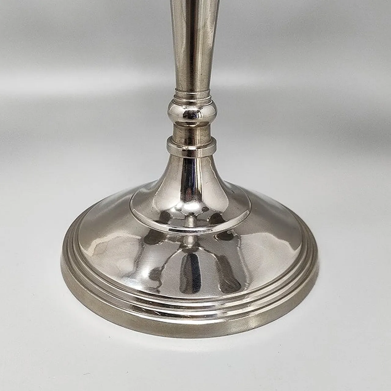 Candelabra for three candles in stainless steel, 50s 8