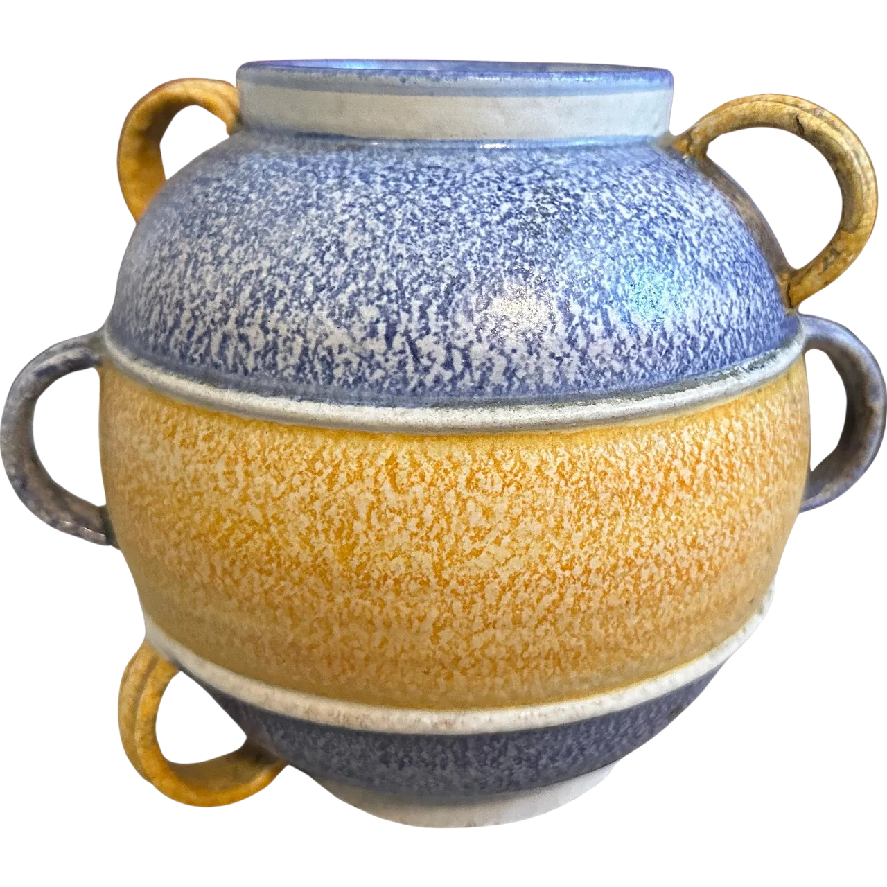 Polychrome ceramic vase, 1930s 12