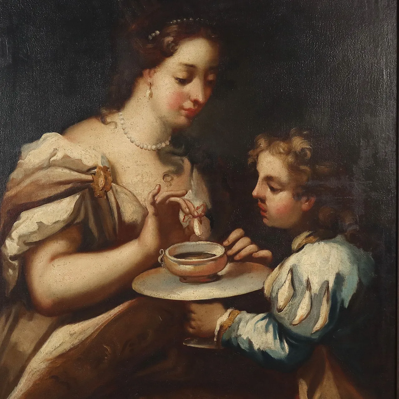 Cleopatra Melts a Pearl in a Cup of Vinegar, 17th century 3