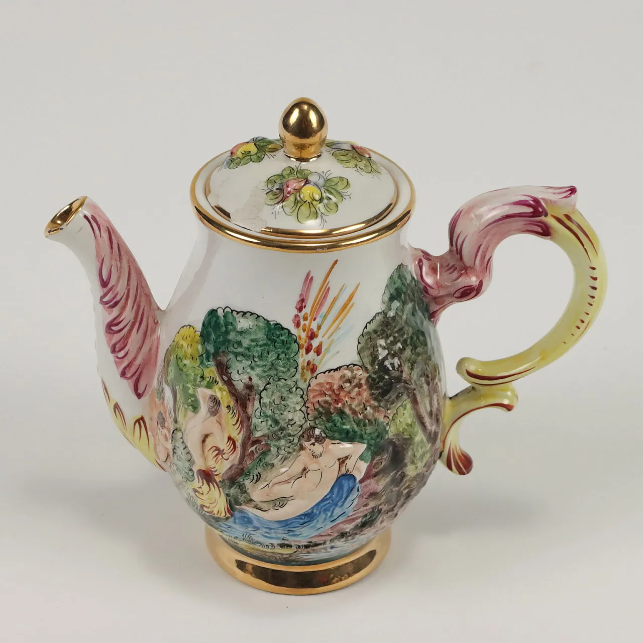 Capodimonte ceramic tea & coffee service, 1950s 7