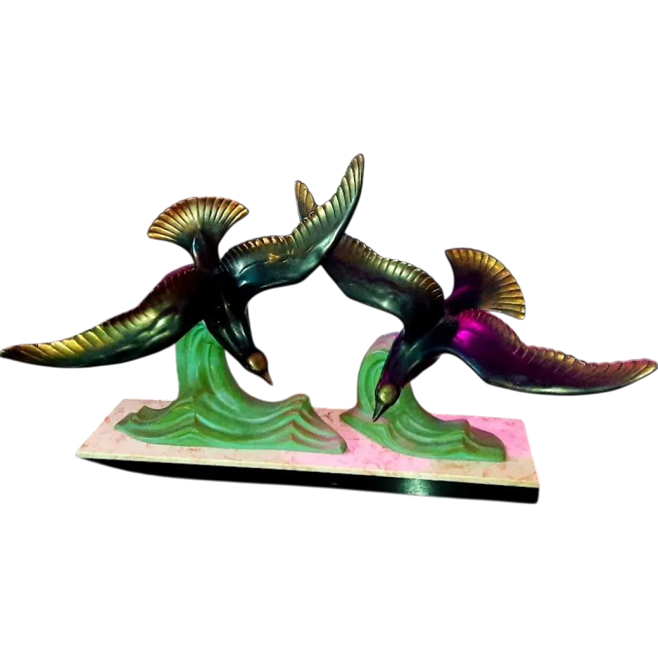Sculpture "Flying Seagulls" Art Deco, 1930s 7
