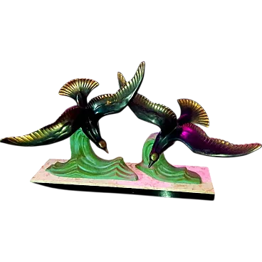 Sculpture Flying Seagulls Art Deco, 1930s