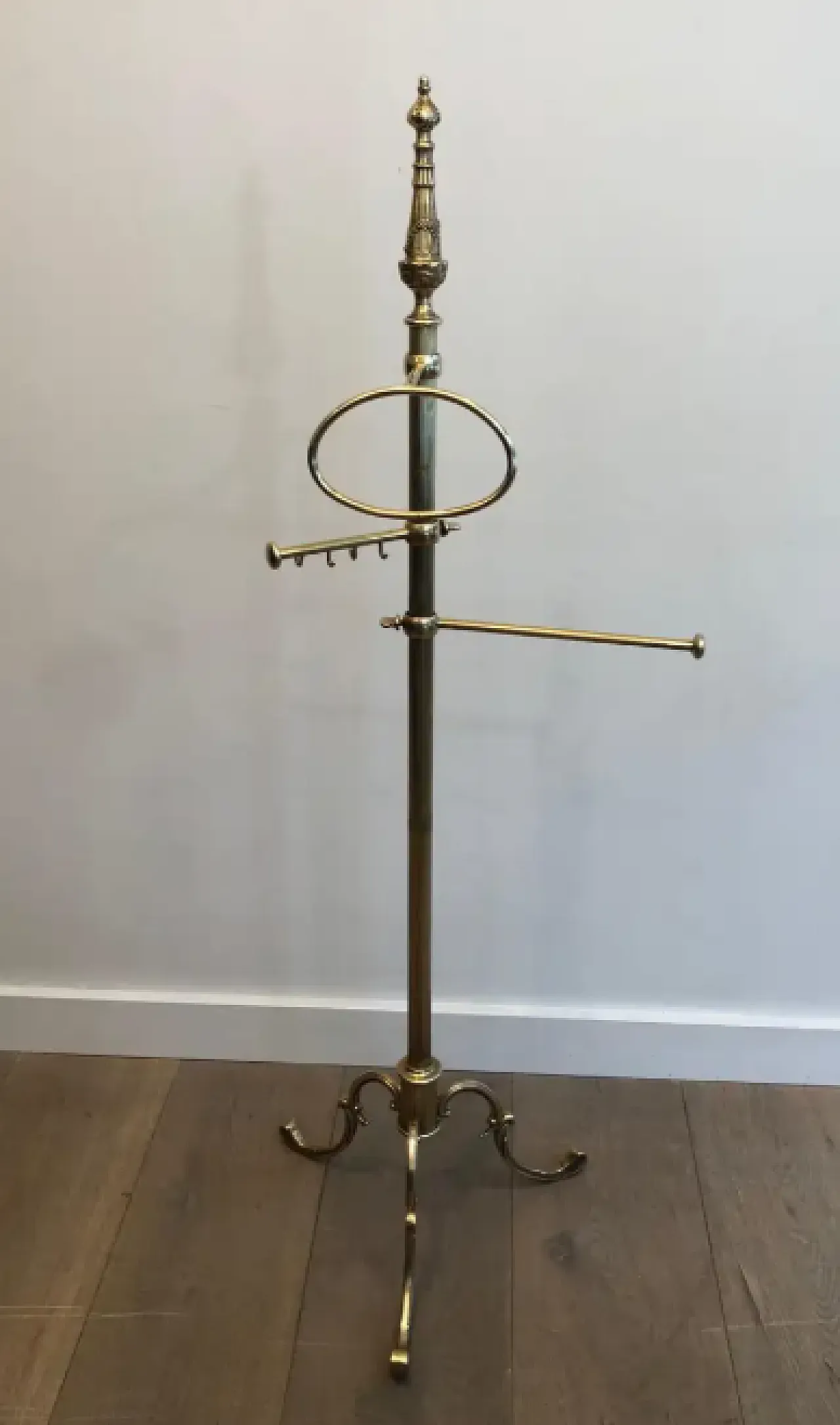 Porta asciugamani in ottone in stile neoclassico, anni '40 2