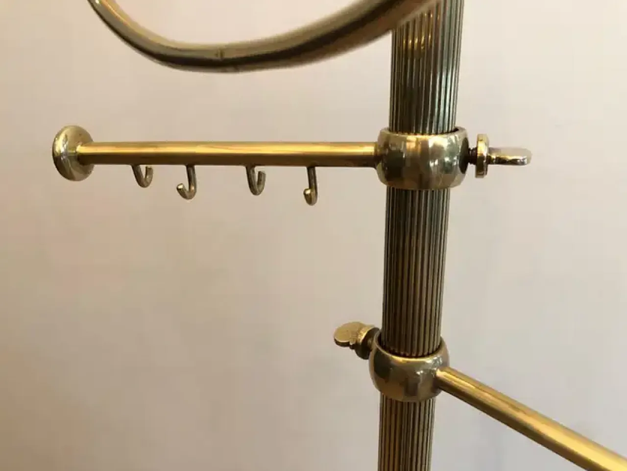 Porta asciugamani in ottone in stile neoclassico, anni '40 5