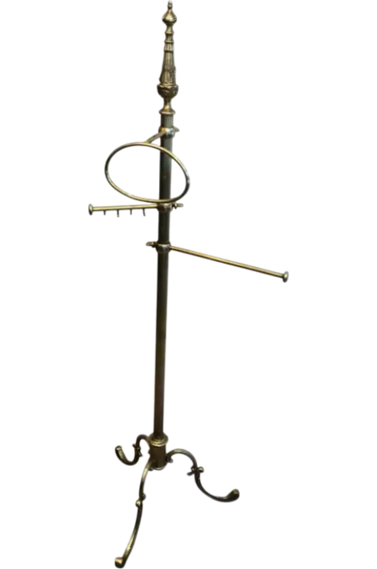 Porta asciugamani in ottone in stile neoclassico, anni '40 8