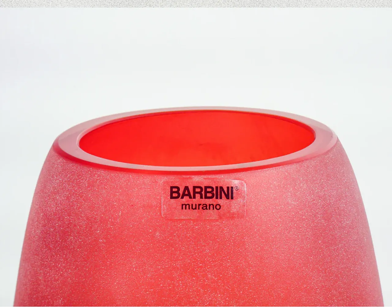 Scavo vase in blown sonorous glass by Alfredo Barbini, 1970s 1