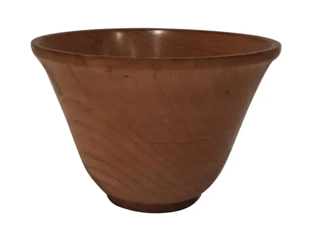 Ciotola in legno stampata nella pasta, anni '70 1