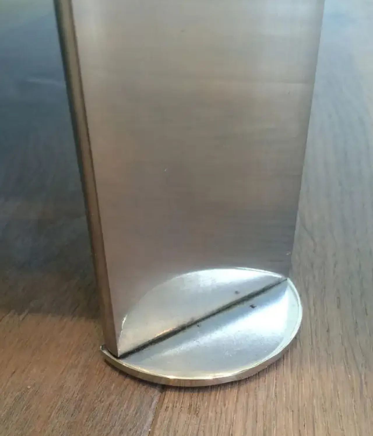 Chrome-plated coffee table with glass shelves, 1970s 9
