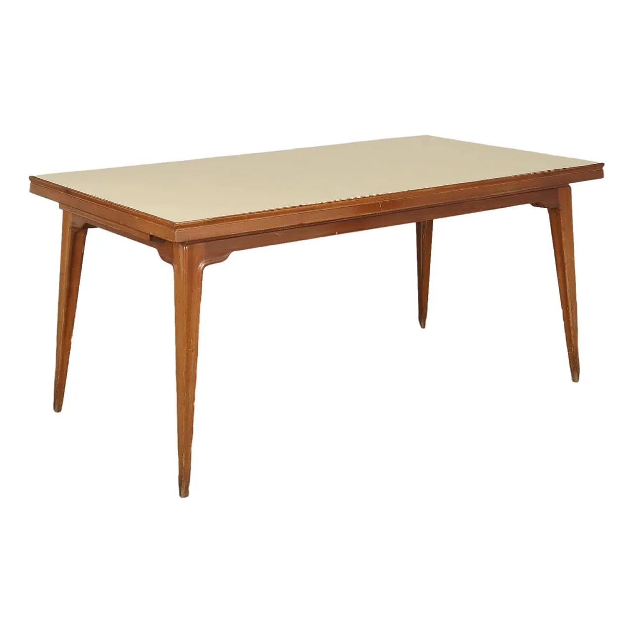 Tavolo allungabile in faggio e formica, anni '50 1