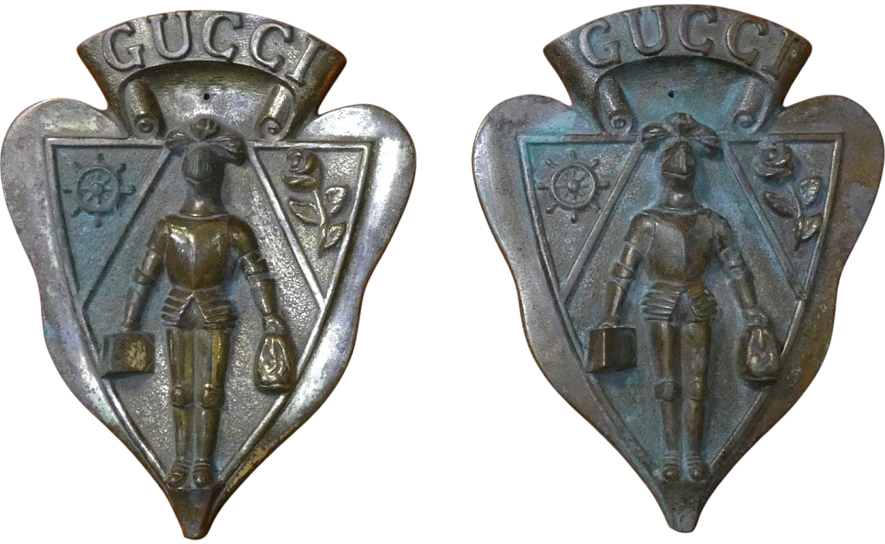 Guccio Gucci High Relief Coat of Arms in Cast Bronze, Italy, 20th Century 20