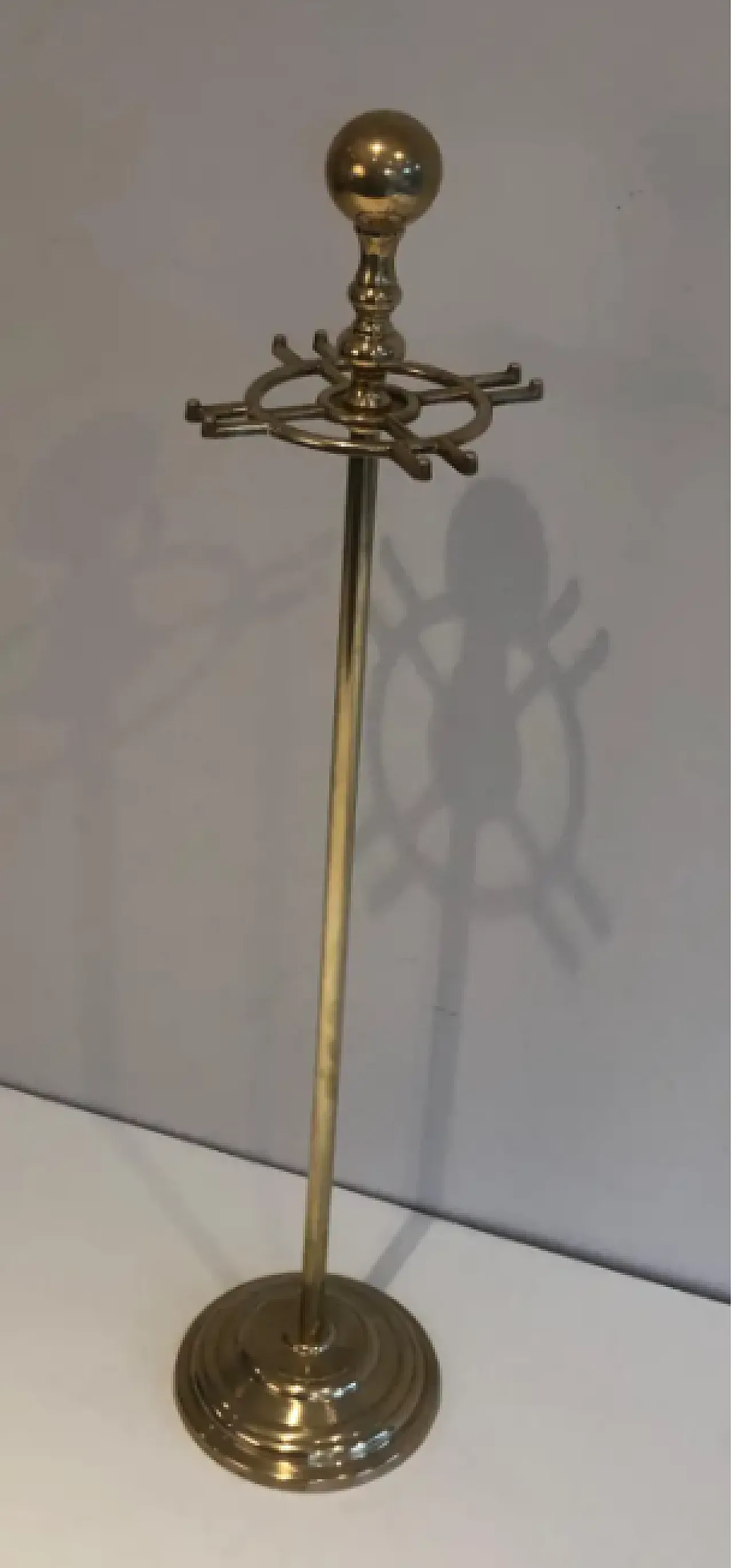 Brass fireplace tools with duck heads, 1970s 10